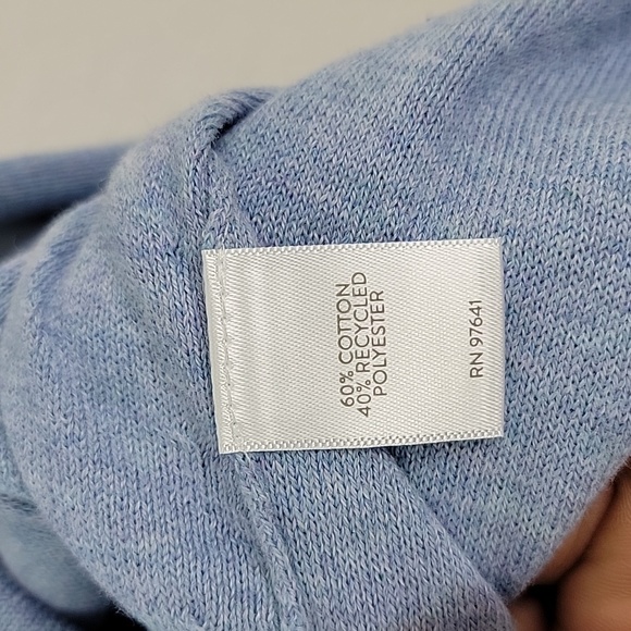 J. Jill single pocket sweater tunic light blue heron size medium - Picture 11 of 11